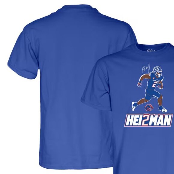 NEW! Unisex Blue 84 Ashton Jeanty Royal Boise State Broncos Hei2man - Size XL - Picture 3 of 3